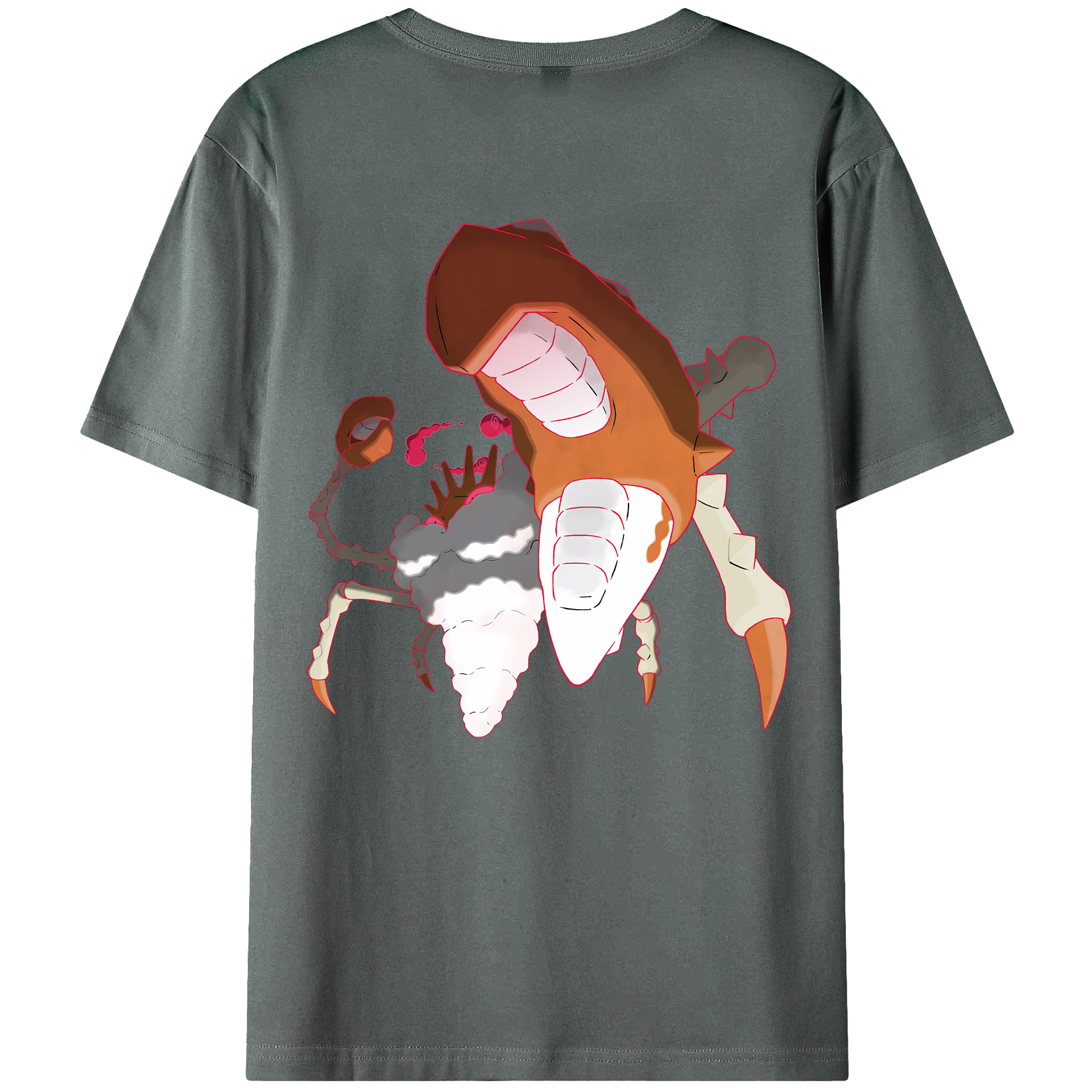 （画像用） ポケットモンスター Pokémon 綿100％ メンズ半袖Tシャツ（バックプリント） 通気性